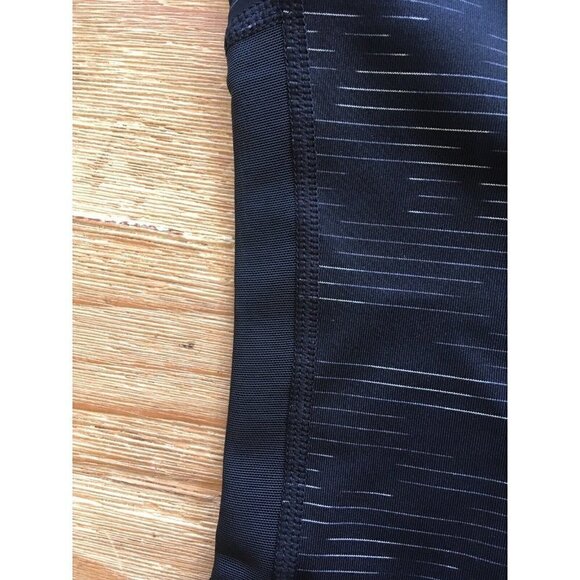 Nike Running Leggings Womens Small Black Stripe Dri-Fit Compression Mesh Panels - Picture 4 of 7